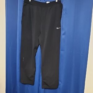 Nike Mens Black Joggers with White Logo